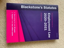 Image of Blackstone's Statutes on Employment Law 2020-2021 by Richard Kidner (Paperback,