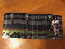 Lot of (56) ISAN DIAZ Brewers 2017 Bowman Chrome rookie cards ALL CHROME