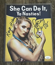 LACEY EVANS SIGNED AUTOGRAPHED 8X10 PHOTO WRESTLING LEGEND JSA CERTIFIED