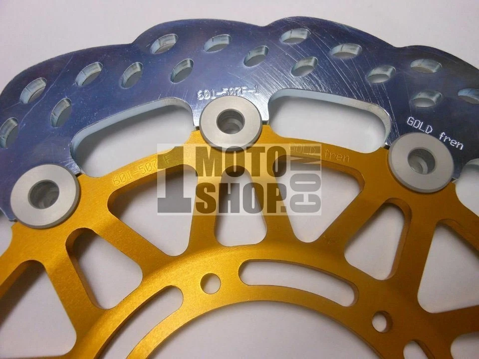 Rotores de disco de freno delanteros GOLDfren 601-507F1 para Honda CBR600RR RA ABS '09-16 Foto 2 de 2