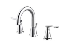 Project Source Wayton Chrome Widespread 2-Handle Bathroom Faucet w/Drain