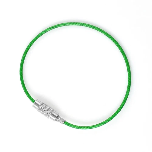 Llavero de alambre de 20/40/60x 2 mm*150 mm con bucle de etiqueta de equipaje de metal de 7 colores - Imagen 5 de 28