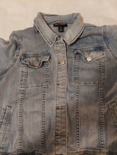 Indigo Blue Denim Jacket. Size Large.