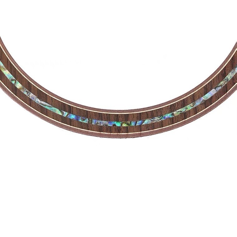 1x Chitarra Acustica Rosette Abalone Shell Liutaio 4 5/16"x1/8 - Foto 9