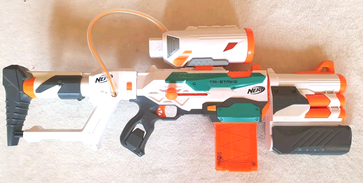 Nerf Modulus Tri-Strike Blaster Interchangeable 3 Way Shooter | eBay