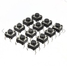 100Pcs 6X6X5 Mm Miniature Micro Momentary Tactile Tact Touch Push Button