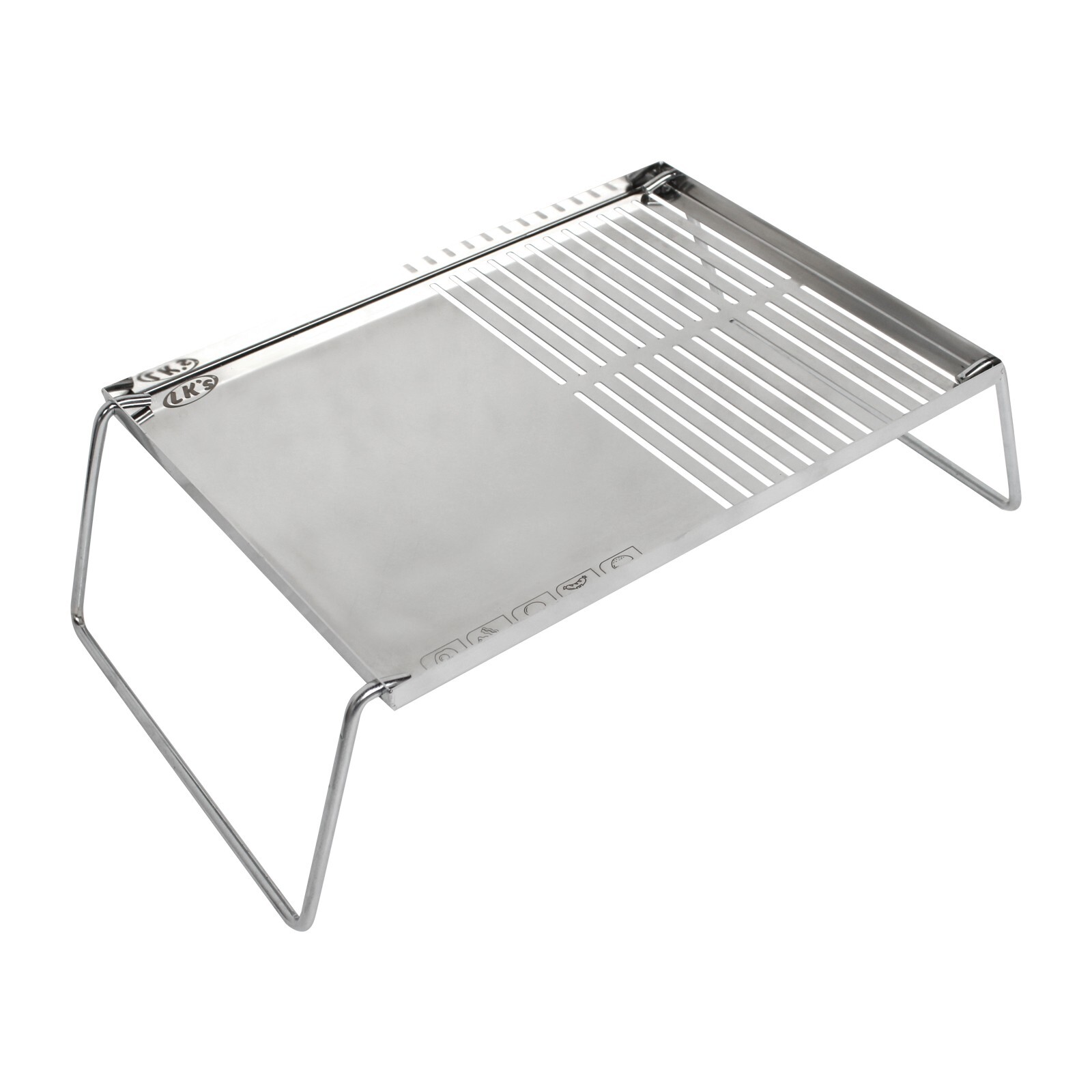 Soporte portátil para freír a la parrilla de 42 cm camping pesca barbacoa Braai cocina al aire libre