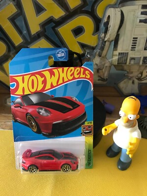 Hot Wheels #177 HW Exotics 2/10 PORSCHE 911 GT3 Red w/Gold 5Y Spoke Wheels B92