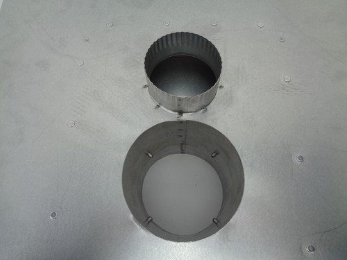 Adaptador de ventilación coaxial a co-lineal para electrodomésticos 3" 4" 6-5/8" revestimiento de chimenea de metal - Imagen 2 de 7