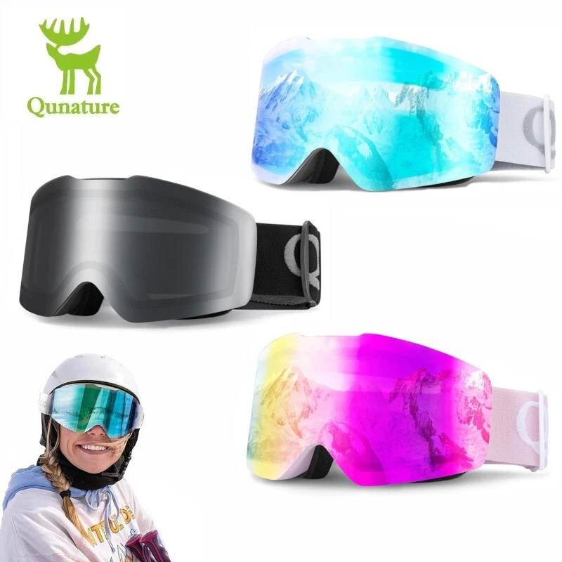 Qunature Sport Brille Schneebrille Skibrille für Erwachsene UV400 Snowboard