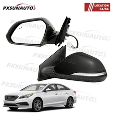 Pair For 2015-2017 Hyundai Sonata Rearview Mirror Power Heated Left&Right Side