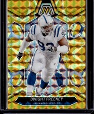 2024 Panini Mosaic #231 Dwight Freeney Mosaic Reactive Yellow