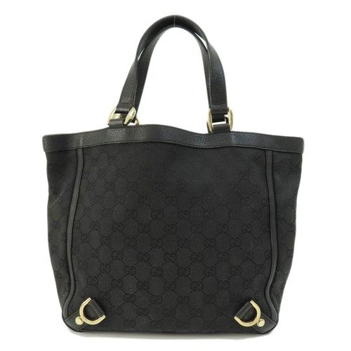 Gucci GG Canvas Abbey Tote Shoulder Bag Black - Picture 2 of 11