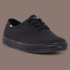 NIB Keds Champion Original Lace Up  Black Women's Sneaker Size 7.5