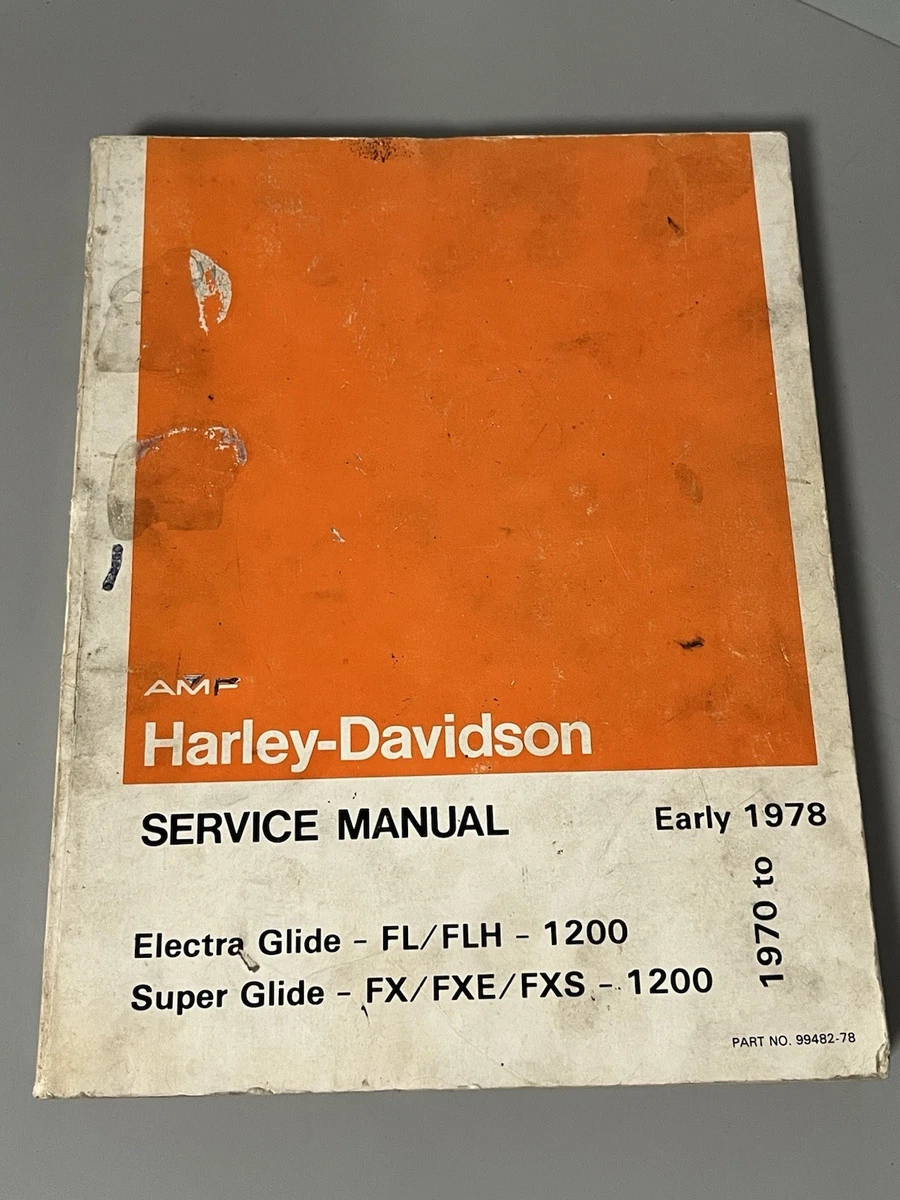 Harley-Davidson サービスマニュアル 1970-1978 Harley-Davidson 1978 Repair Motorcycle Manuals and Literature for