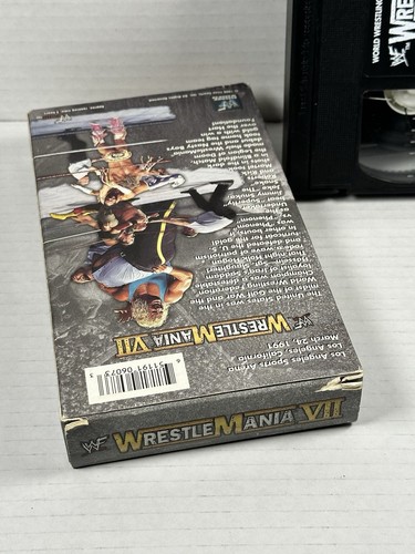 WWE WWF Wrestlemania 7 VII Sgt Slaughter Hulk Hogan New Wrestling VHS Tape - Imagen 6 de 7
