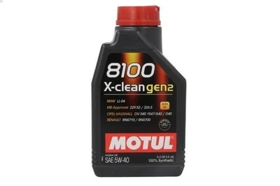 1 L Motul 8100 X-Clean 5W40 Huile Moteur 100% Synthétique ACEA C3 API SN/CF FIAT - Photo 1/2