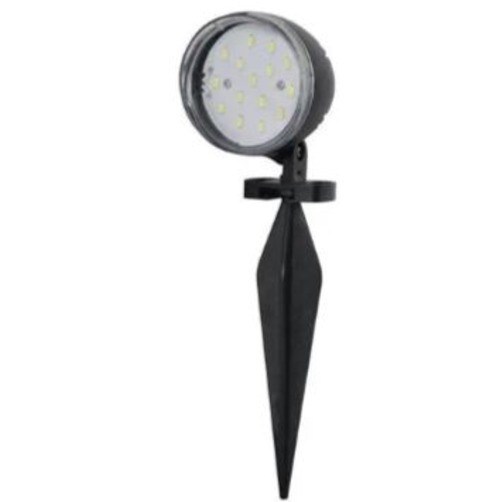 Spot LED de jardin orientable 5W IP44 noir 272x75mm pour éclairage extérieur