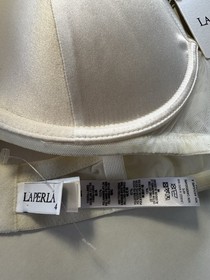 NEW La Perla Off-white Bridal push-up bra with lace trim 38B