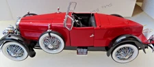 Franklin Mint 1928 STUZ BLACKHAWK BOAT TAIL SPEEDSTER 1:24 Scale Boxed    ..*