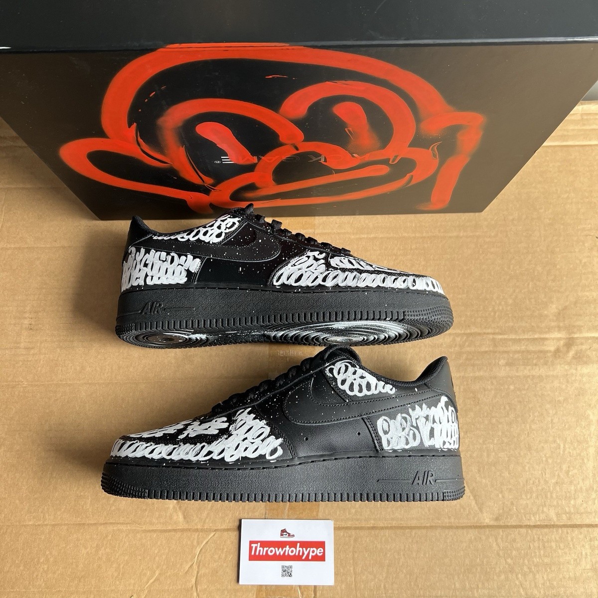 Slawn Hand Painted Art Custom Nike Air Force '07 Low Triple