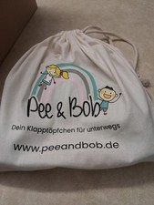 Kindertöpfchen Pee & Bob Klapptöpfchen für Unterwegs/Reise, leicht, hygienisch,
