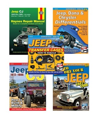 Jeep Restoration 5-Book Set CJ Series, Transfer Cases & Rebuilds