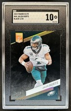 2023 Panini Donruss Elite Jalen Hurts Black #/25 Eagles SGC 10