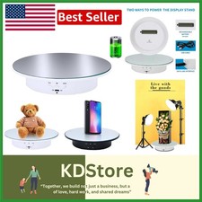 Wireless Motorized Display Stand - 7.87" Rotating Turntable for Jewelry  Models