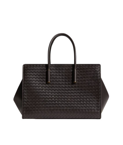 BOTTEGA VENETA Barbara $5900 Espresso Tote Bag New & Authentic