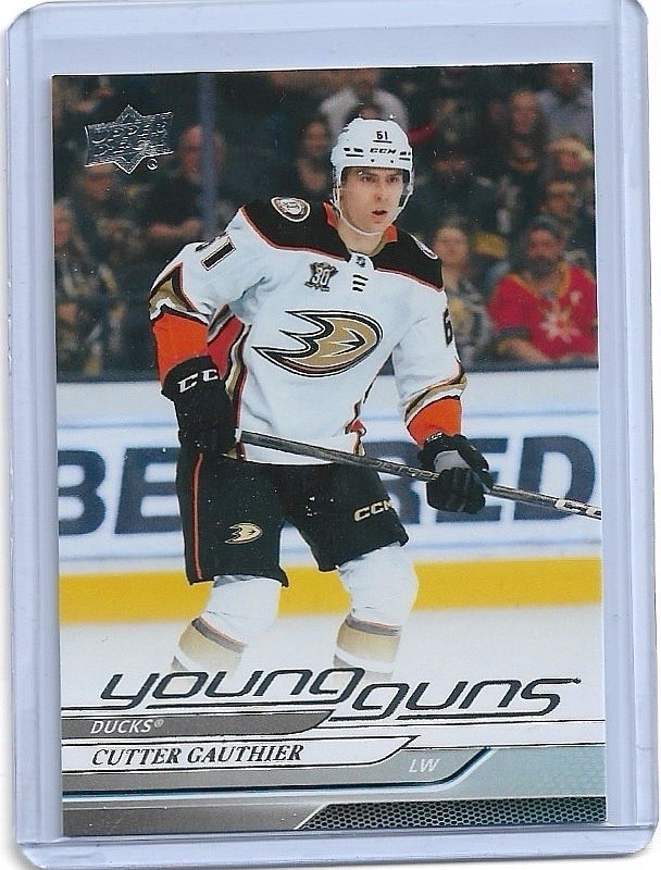 2024-25 Upper Deck Series 1 Cutter Gauthier Young Guns RC #212 Anaheim Ducks