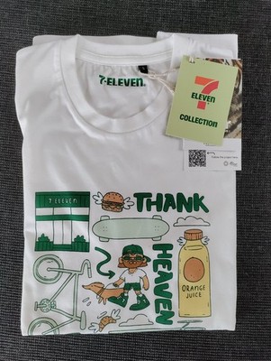 7-Eleven T-Shirt Size ''S'' Weiß Merch Norway Vivian Ree