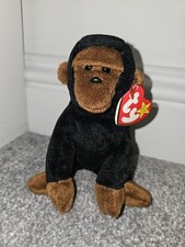 Ty Beanie Babies Congo the Brown Gorilla Retired Tagged Vintage November 1996