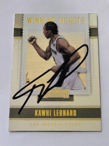 autograph 2017-18 Contenders Winning Tickets Kawhi Leonard #26 San Antonio Spurs