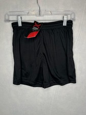 XARA Shorts Youth Medium Black Soccer Fit Athletic Training Polyester NEW