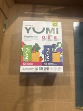Yumi Organic Bar Variety Pack Toddler Snack Bars 24 Count NIB