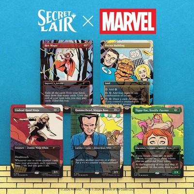Magic The Gathering Secret Lair x Marvel Spinner Rack Specials NON-FOIL PRESALE