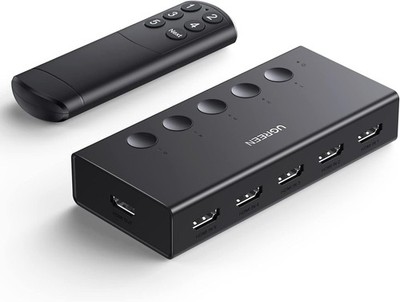 UGREEN HDMI Switch 5 in 1out HDMI Splitter 4K@60Hz Unterstützung 3D/CEC/HDR/HDCP