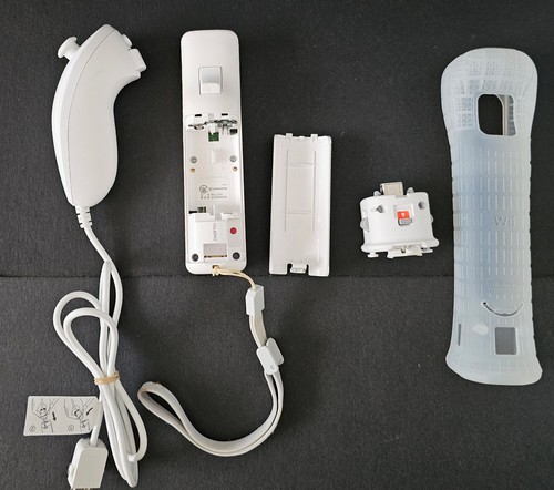 Original Nintendo Wii Remote Nunchuck Motion Plus Adapter Gummi Grib Strap Weiß - Bild 6 von 7