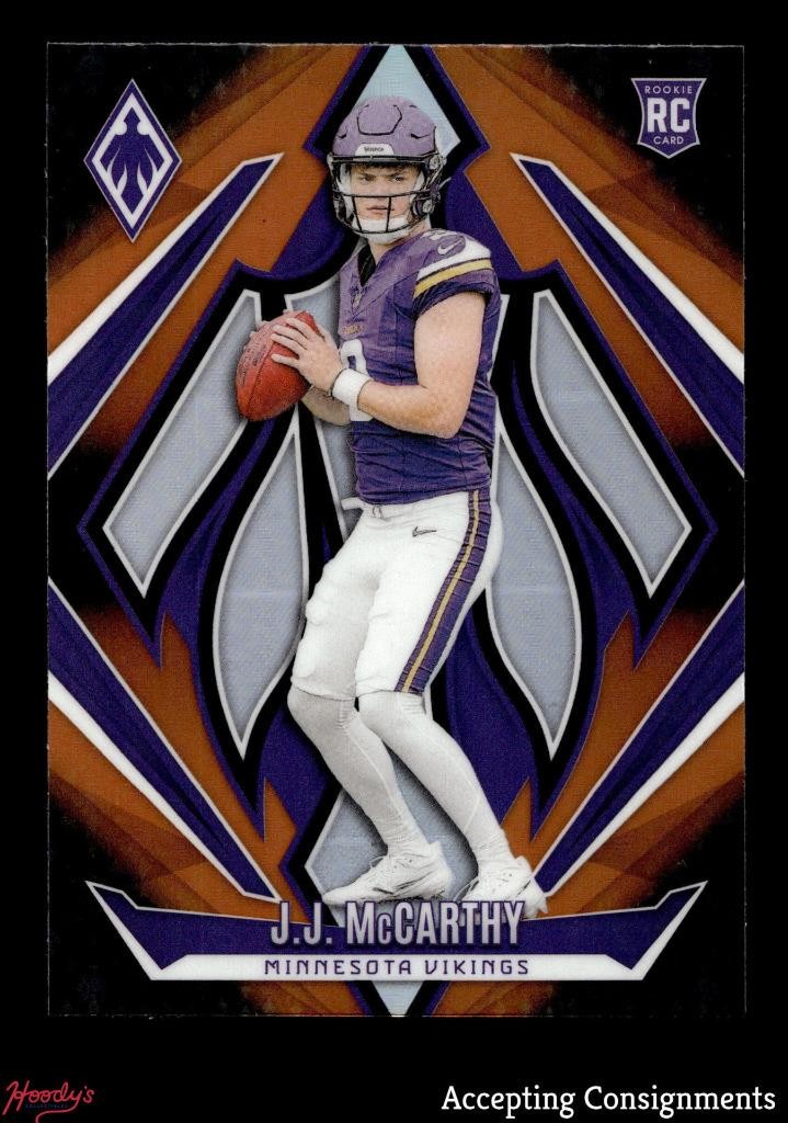 2024 Panini Phoenix Orange Fade #185 JJ McCarthy RC ROOKIE Vikings