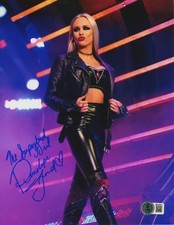 Penelope Ford Signed AEW 8x10 Photo w/ The Superbad Girl Beckett Wit BAS COA #2