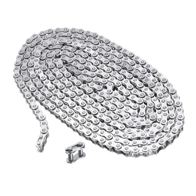 #35/ DIN/ISO 06C Roller Chain 10 Feet 3/8'' Pitch Stainless Steel, 320 Links