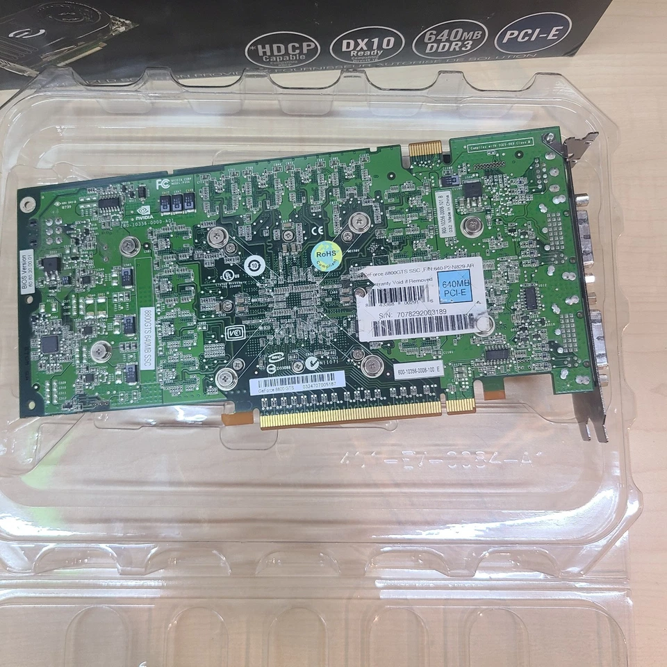 EVGA e-GeForce 8800 GTS 640MB | 8600 GTS 256MB | 8500GT 512MB Video Card Lot - Image 4 of 4