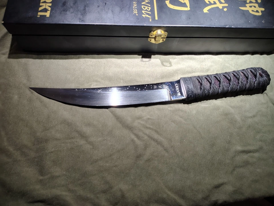 CRKT SHINBU Divine Valor Tanto Fixed Blade Knife W/ Sheath - Image 3 of 4