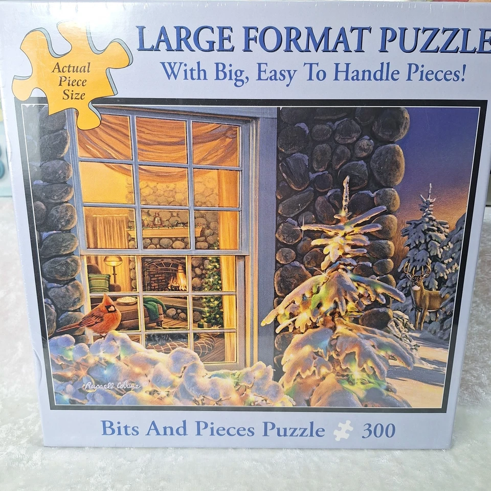 (Lot of 3) Bits & Pieces Puzzle, (2) 300 Pc + (1) 500 Pc Winter New & Sealed - Image 2 of 4