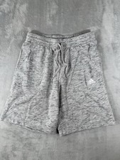 Adidas Shorts Men  s Medium Grey Essentials Melange Fleece