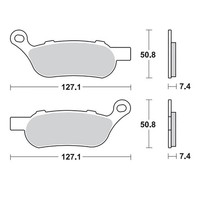 Moto-Master Bremsbelag (FüR: Harley-Davidson Flstsb 1584 Softail Cross Bones )