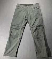 KUHL Liberator Convertible Pants Mens 36x32 Gray Zip Off Hiking Outdoor *READ*