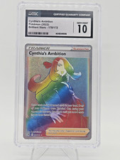CGC 10 Cynthia's Ambition Pokemon 2022 Brilliant Stars 178/172 Rainbow Gem Mint on eBay