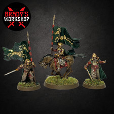 GAMLING & HAMA FOOT & MTD Rohan lord of the ring warhammer 28mm Painted MESBG